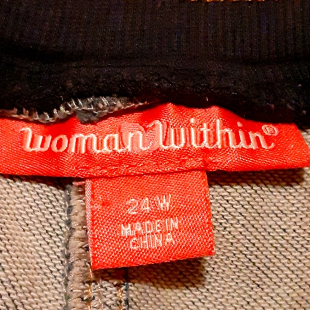 Womens Plus Demin Joggers